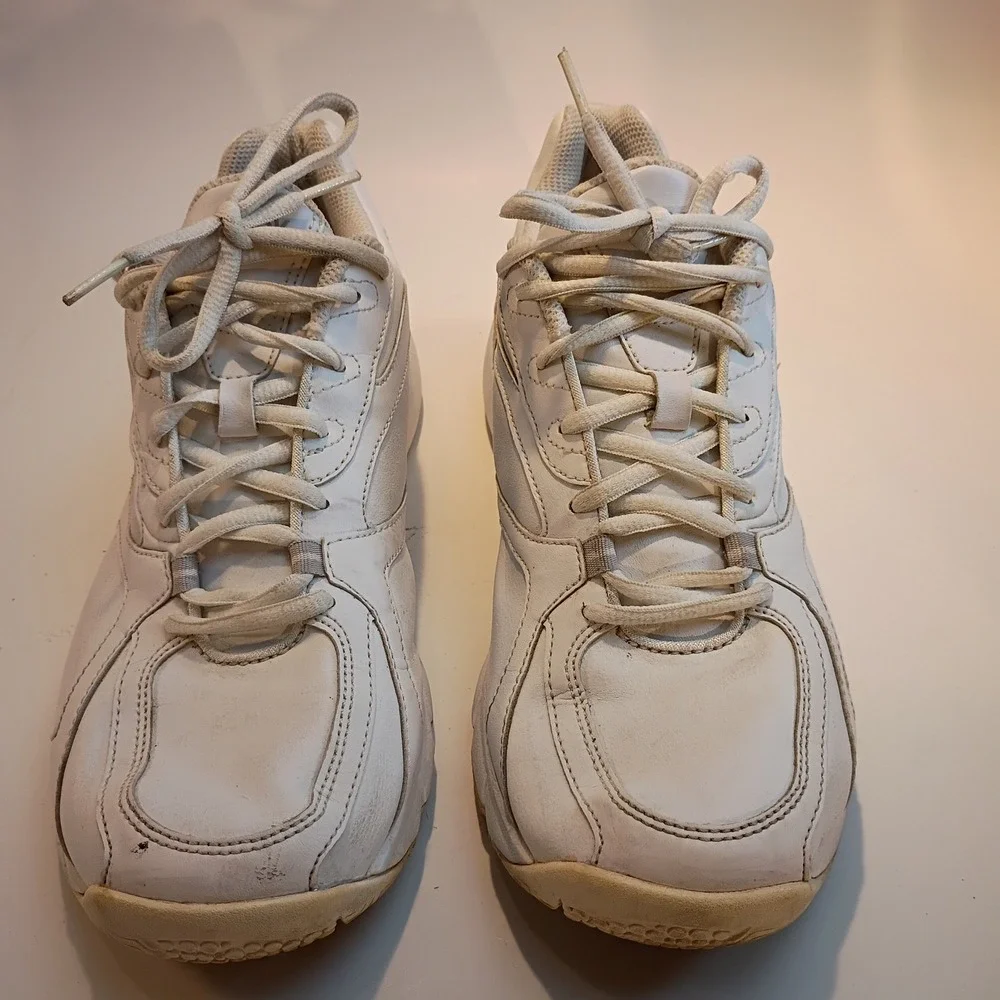 Reebok‎ DMX Ride Walking Shoes White Leather Athletic Sneakers 8.5 Womens